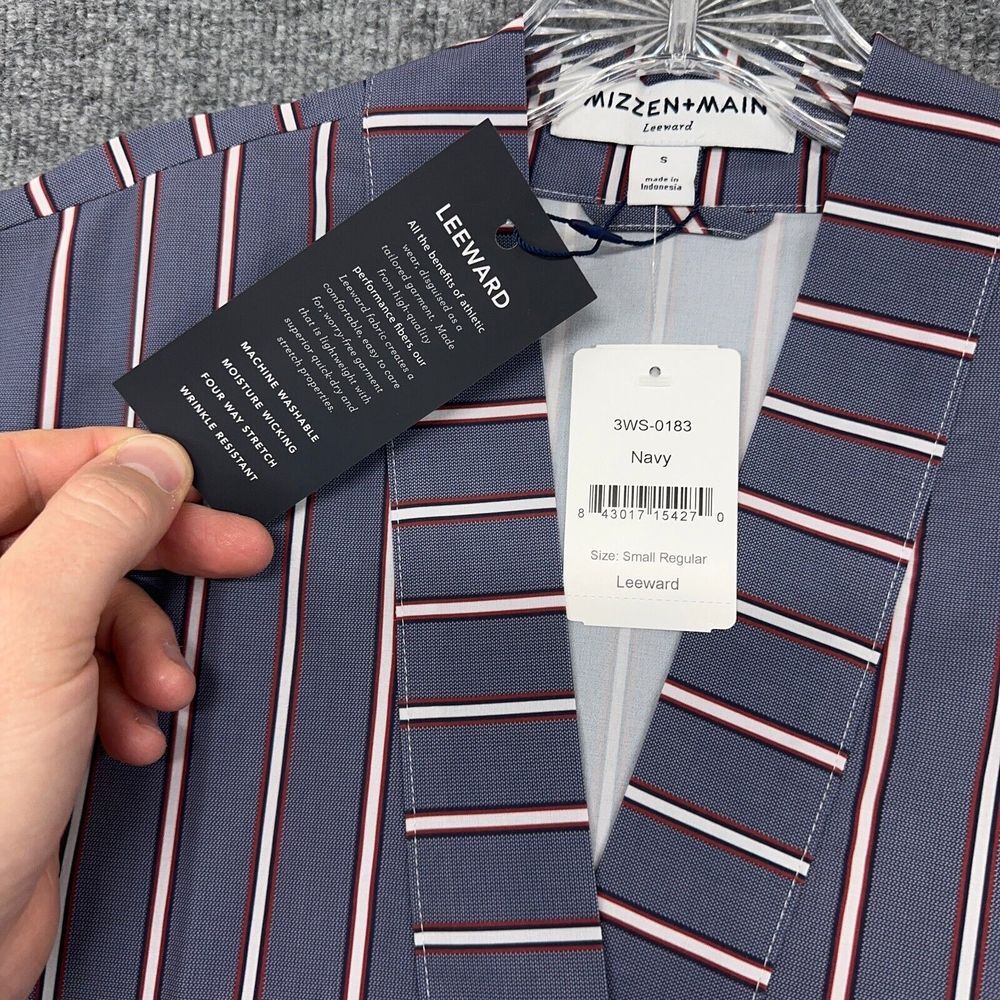 Mizzen Main Shirt Womens S Blue V Neck High-Low Blouse‎ Top Performance Office - Picture 4 of 10